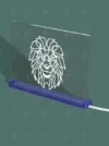 Personalized 3D LED Lion lamp, acrylic custom light decor by Pak Decors