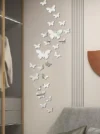 Beautiful Acrylic Mirror Butterflies Set For Wall Decor
