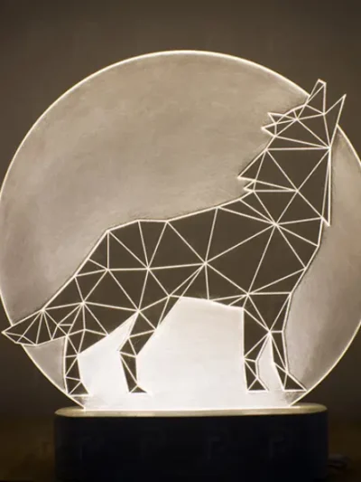 Customized 3D Acrylic LED Lamp – Modern Home Decor