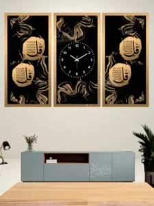 Beautiful Customised Calligraphic Wall Clock Frame 4Qul