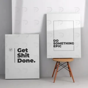 Simple and stylish motivational wall art set for modern homes by Pak Decors