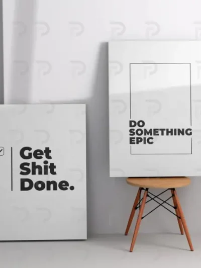 Simple and stylish motivational wall art set for modern homes by Pak Decors