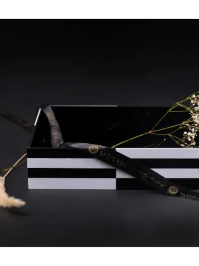Personalized Monochrome Acrylic Box Baskets